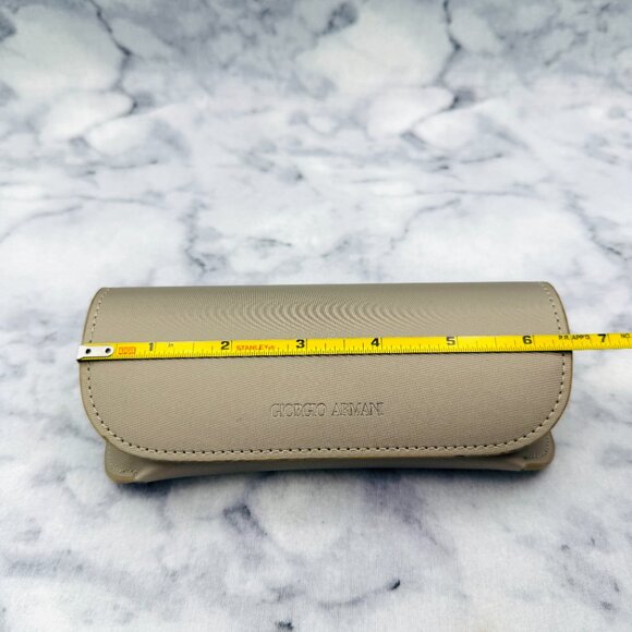 Giorgio Armani Sunglasses Case, Silver Hard Clamshell, Boxed, Authentic Card main image 9